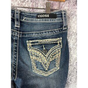 Vigoss Jeans Womens S2 L25 (28 x 25) Capri Heritage Fit Vintage Y2k 90s Western